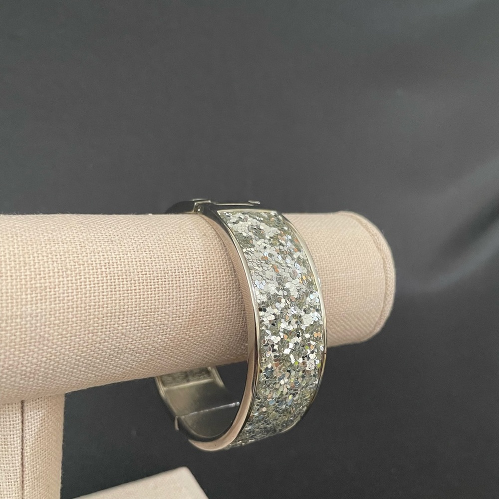 Silver glitter bracelet